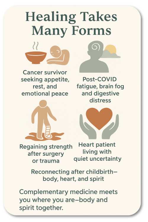 Healing Takes Many forms