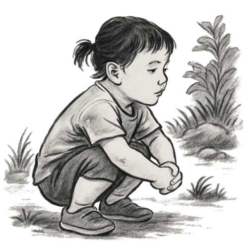 Child in Natural Squat