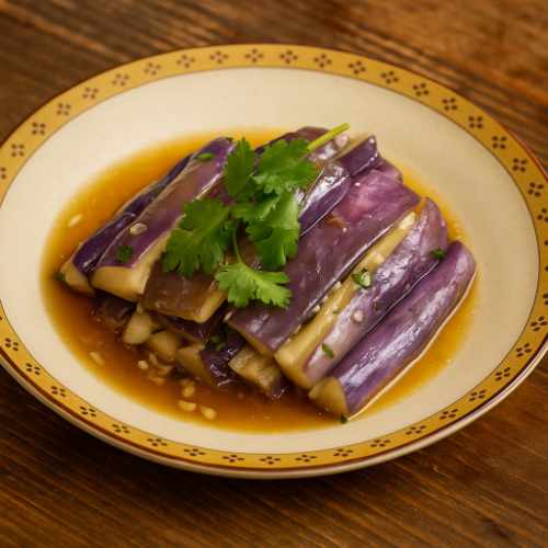 Steamed Eggplant with Garlic