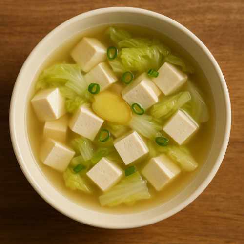 Ginger–Tofu Winter Warming Soup